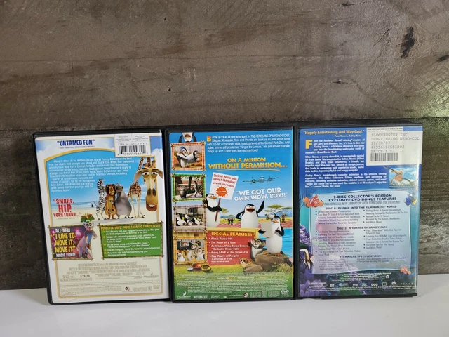 FINDING NEMO, MADAGASCAR And The Penguins Of Madagascar Dvd Lot £6.47