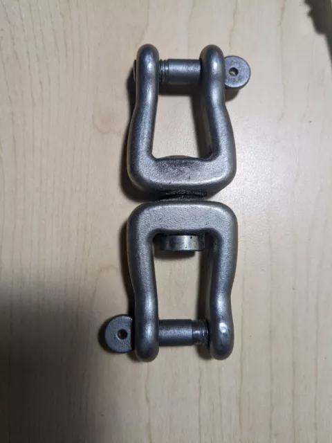 JINGYI MARINE 316 Stainless Steel Jaw-Jaw Anchor Swivel Chain Connector ...