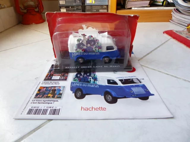 Renault 1000 kg Laine du Marin Hachette 1/43 miniature sous blister + fascicule