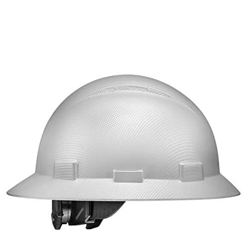 Full Brim OSHA Construction Hard Hat Work Approved Safety Helmet Light Grey C...