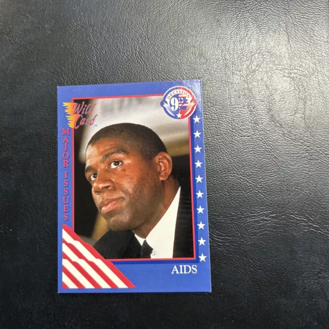 Jb2-4 Wild Card Decision, 1992 ￼ 92 #16 Magic Johnson Los Angeles Lakers Aids