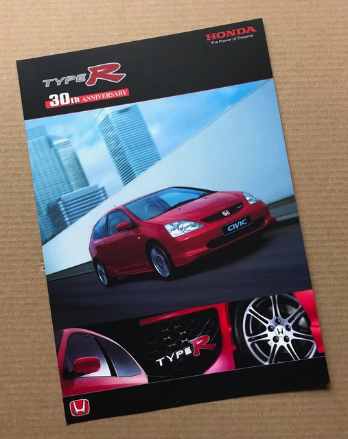 HONDA CIVIC TYPE R (EP3) 30th Anniversary Limited Edition UK Brochure ...