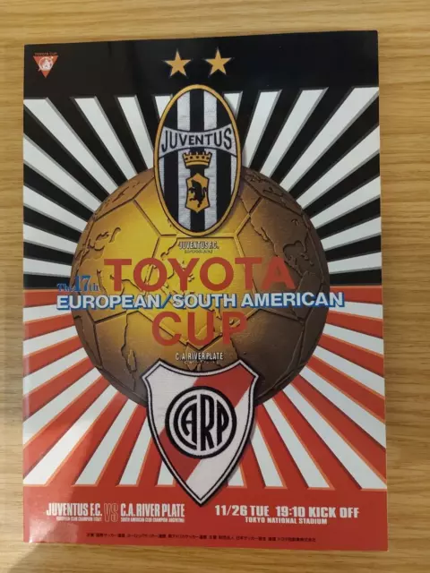 1996 Toyota Cup Final Programme - Juventus v River Plate