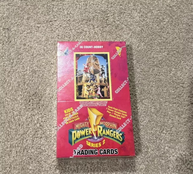 1994 Mighty Morphin Power Rangers Series 2 Trading Card Box Factory Sealed Box