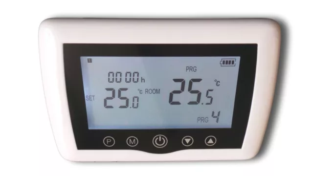 Digital Radio Thermostat Ambiant Programmable, Touchkey Série : Haut #a46