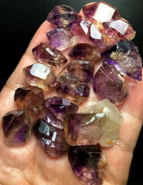 62g 18PC Diamond Grade! Super Seven Skeletal Amethyst Quartz Crystal  W583