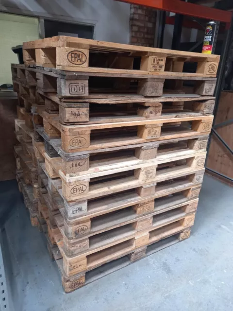 Used Wooden pallets - Euro size - To clear @ £3 each
