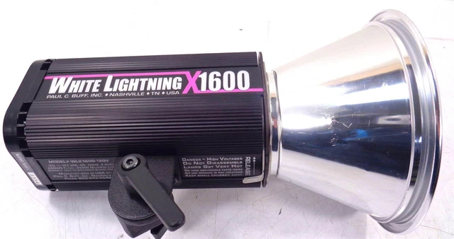 PAUL BUFF WHITE LIGHTNING X1600 STROBE STUDIO MONOLIGHT - Free Shipping