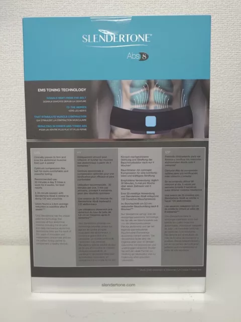 Slendertone Abs 8 Abdominal Toning Belt Muscle Toner Unisex Gel Pads in box NEW 2