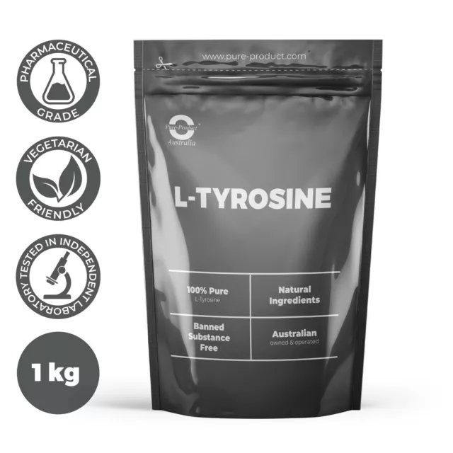 1kg PHARMACEUTICAL GRADE 100% PURE L Tyrosine AMINO ACID POWDER