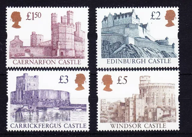 GB QE2 Y1993-1996 - 1997 Castles to £5 - mint