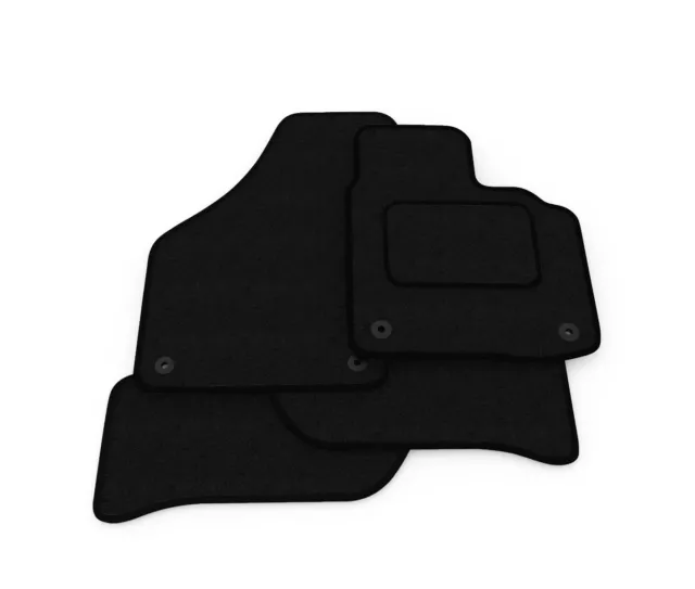 Fully Tailored Black Floor Mats - Fits Citroen C2 (2003-2010) Car Mats