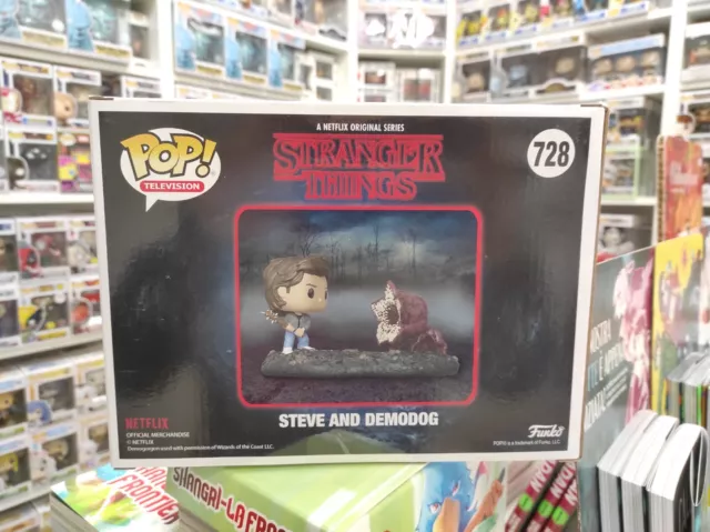 Funko Pop Movie Moments Steve Et Demodog 728 Stranger Things Originelle Vinyl 2