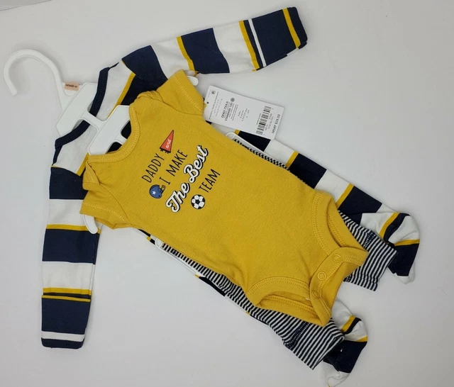 Carters Baby Boy Preemie 3 piece outfit NWT