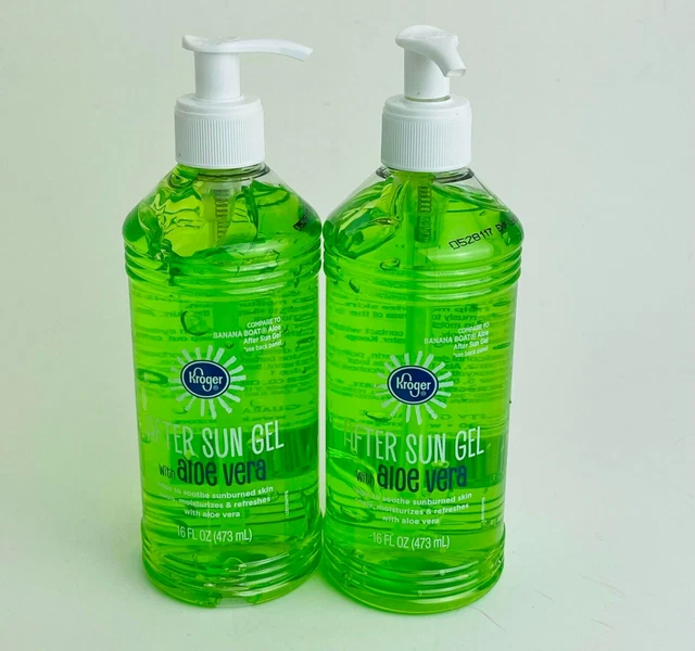 Lote de 2 gel refrigerante corporal Kroger After Sun con aloe vera y Sensatio 16 Fl. Oz