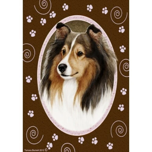 Paws Garden Flag - Sable Shetland Sheepdog Sheltie 170141