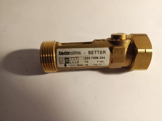 Taconova Setter 223.7556.334 Abgleichventil Ventil Durchflussanzeige