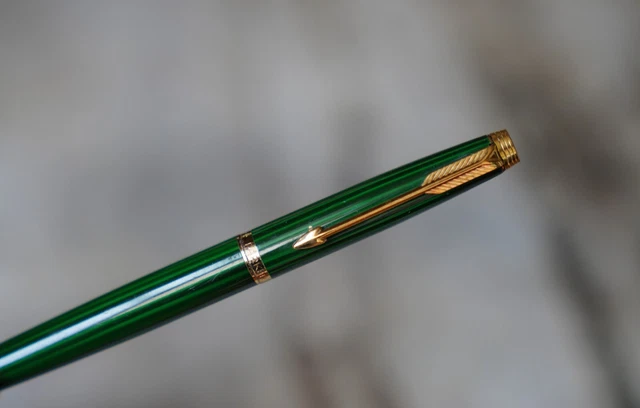 Stylo Plume PARKER 75 Fougère Vermeil 925 - Plume Or Massif 18K - Rare - Occasion
