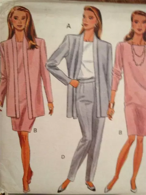 Butterick Sewing Pattern 6220 Misses Jacket Dress top Skirt & Pants Size 6-10