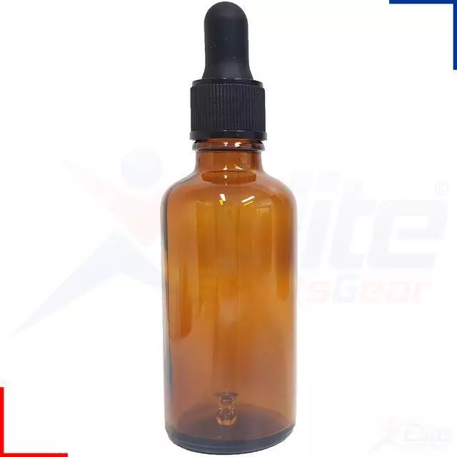 50ml Amber Glass Pipette Dropper Oils Aromatherapy Eye Drops Bottle