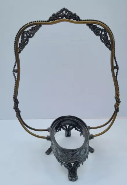 Antique Victorian Silverplate Frame for Cyrstal Bowl  or Basket Rogers S.P. CO