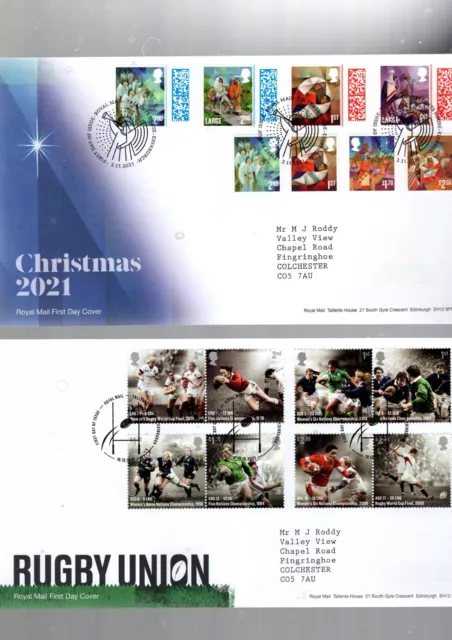 Gb 2021 All Royal Mail First Day Covers Issued Sold Singly.. Fdc's