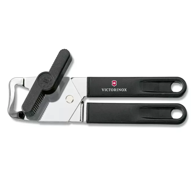 100% Genuine! VICTORINOX Swiss Made Universal Can Opener S/S Black! RRP $49.95!