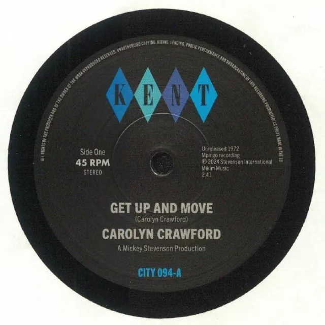 CRAWFORD, Carolyn - Get Up & Move - Vinyl (7")