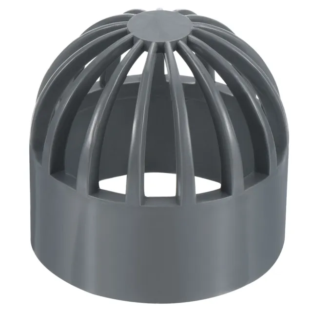 1-1/2" Atrium Grate Cover Round Outdoor UPVC Sewer Drain Pipe Fitting Gray