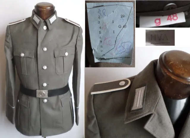 DDR NVA Deutsche Uniform Jacke Soldat g48 East german army soldier Jacket + Belt