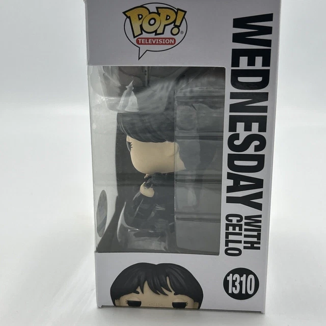 Funko Pop 1310# Wednesday with Cello Exclusive Vinyl Action Figures W/Protector 3