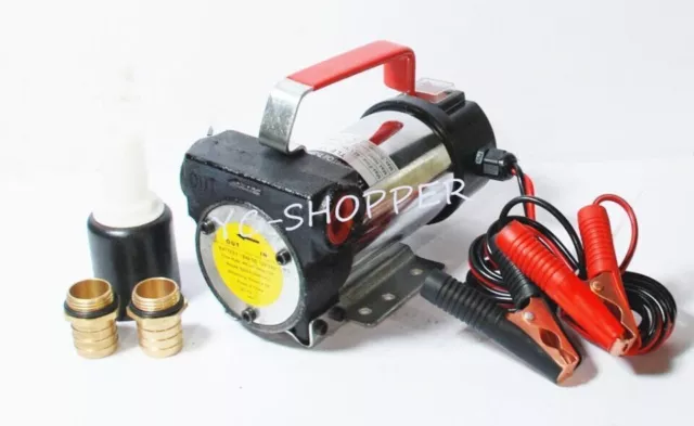 12V 24V Diesel Biodiesel Fuel Transfer Pump 40L/min 2