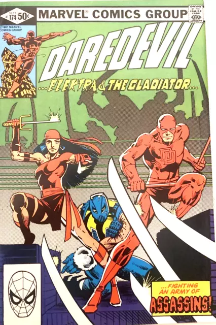 Daredevil # 174.  1St Series.  Sept. 1981.  Key 1St Hand. 3Rd Elektra. Nm/Mt 9.8