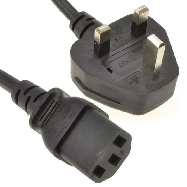 Cavo Alimentazione UK 1,8 Metri Per Stampante Brother DCP-J4120DW – Spina 3 Pin A C5 - Foto 2