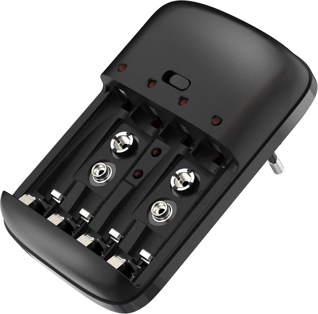 Caricabatterie Universale EBL 906 Per Batterie AA AAA C D E 9V - Display LCD, Ricarica Rapida E Sicura - Foto 3