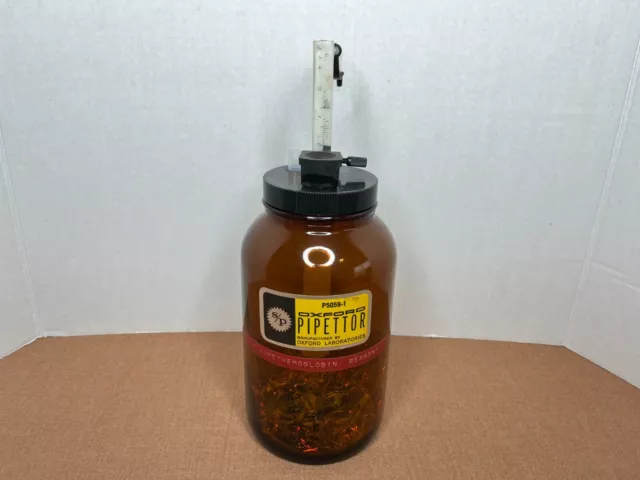 Vintage Oxford Laboratory Adjustable Volume 0-10 ml Pipettor Dispenser