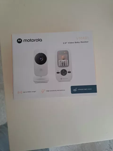 Motorola Nursery VM481 Video Babyphone mit tragbarer Elterneinheit Nachtsicht