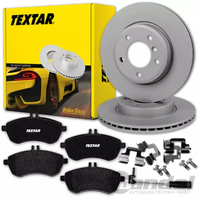 TEXTAR BREMSSCHEIBEN 288mm + BELÄGE VORNE für MERCEDES C-KLASSE W204 S204 C204