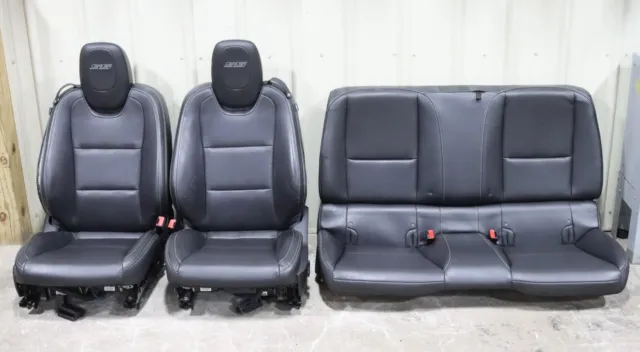 2010-2015 Camaro SS (coupe) Black Leather Front & Rear Power Seats USED OEM GM
