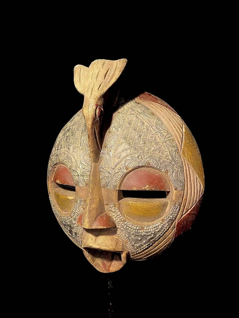 African Tribal Face Hand/ wooden African masks were hand carved MASK-5721 3