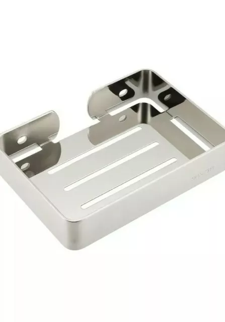 uxcell Soap Dish Holder Saver SUS304 Stainless Steel Wall Mounted Tray with...