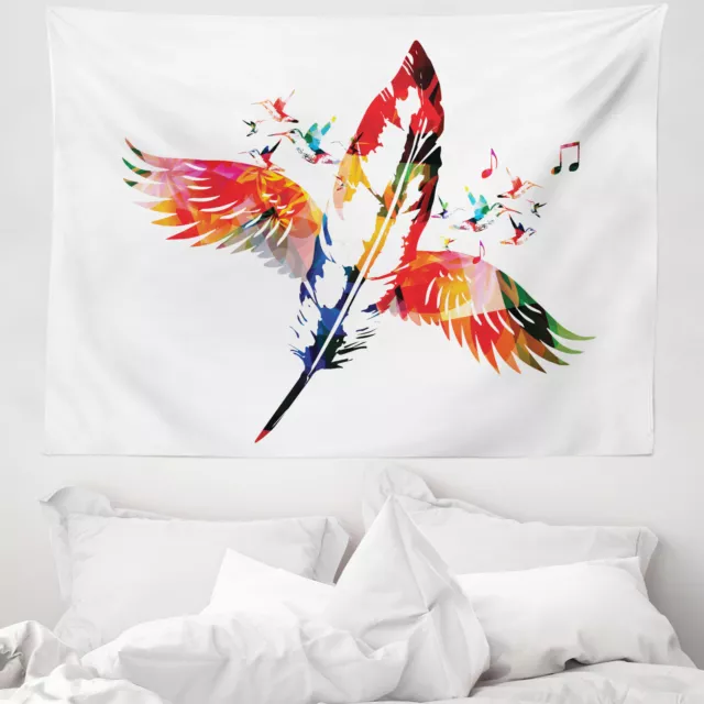 Plumes Tapisserie Plume avec des ailes Oiseaux