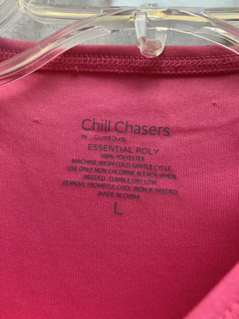 Cuddl Duds~Chill Chasers~Girl's Size L~Hot Pink~Essential Poly~Base Layer 3
