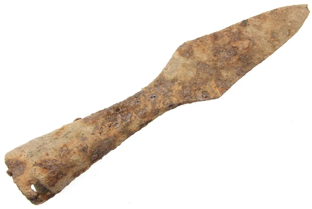 Ancient Rare Authentic Viking Kievan Rus Khazar Iron Battle Spearhead 7-9th AD