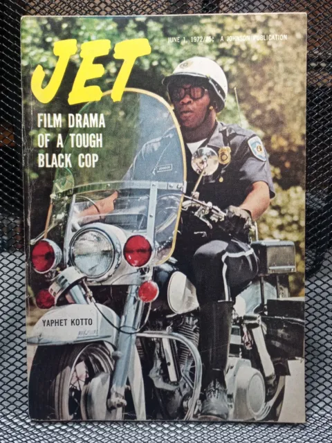 Yaphet Kotto Motorcycle Police Racial Black Americana JET Magazine June 1, 1972