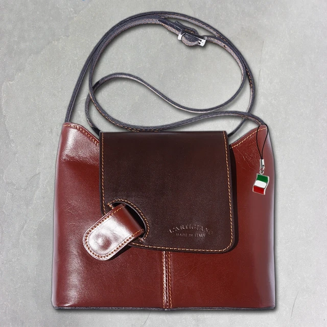 Sac à Main Fina Firenze En Cuir Véritable - Noir - Taille Petit - Occasion