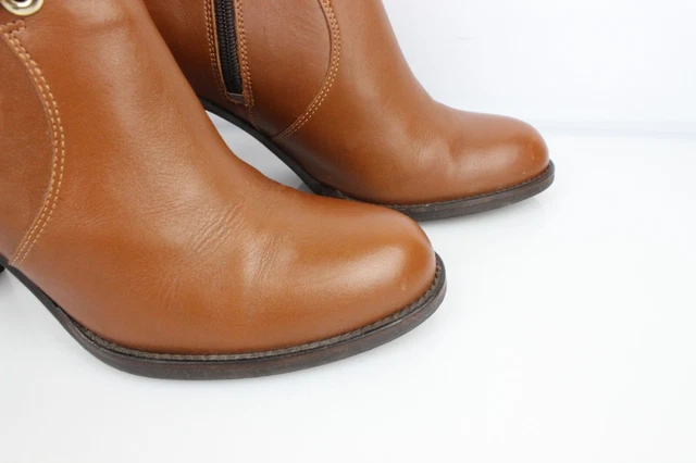 San Marina Bottines marrons à brides cuir T 38 Très bon état 2