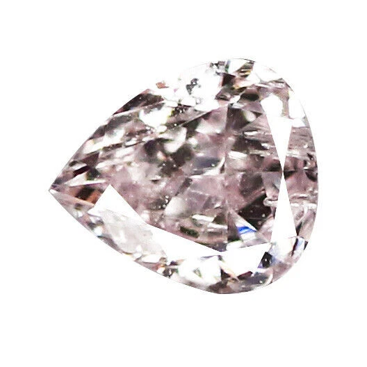 0.08Ct "VVS" Taille Poire Authentique Non Traité - Diamant Rose Argyle