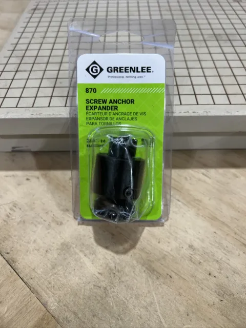 NEW USA made Greenlee 870 Screw Anchor Expander Size 3/8" - NEW IN THE PACKAGE