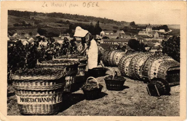 CPA Harvest Scene at Le Mesnil-sur-Oger (741515)